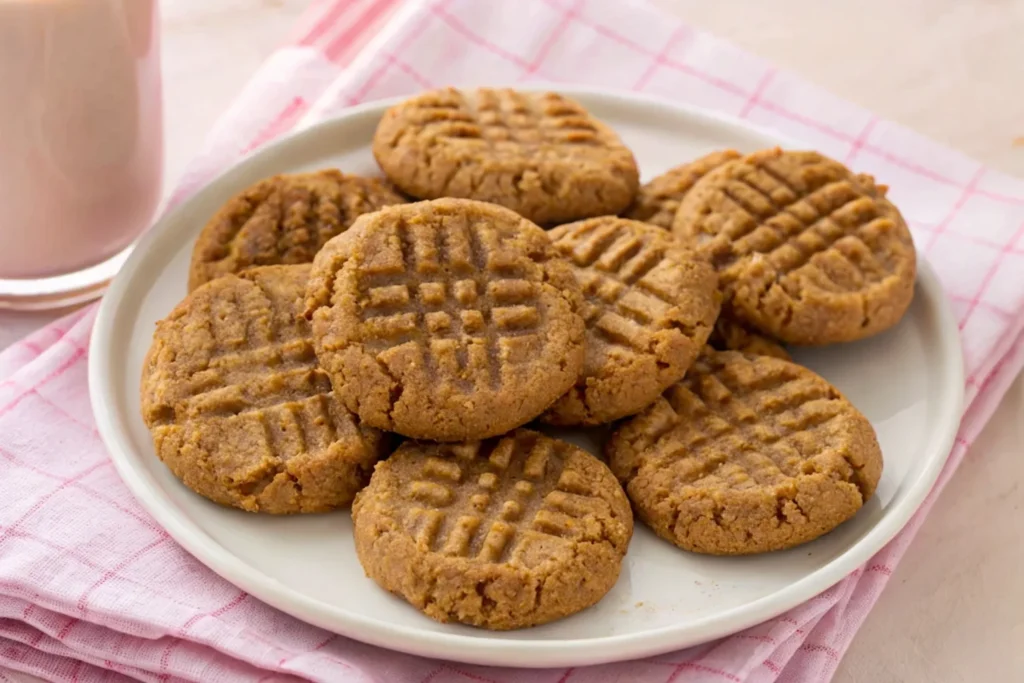 4 ingredient peanut butter cookies