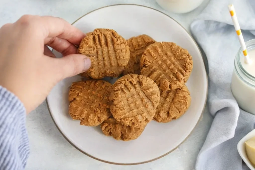 4 ingredient peanut butter cookies