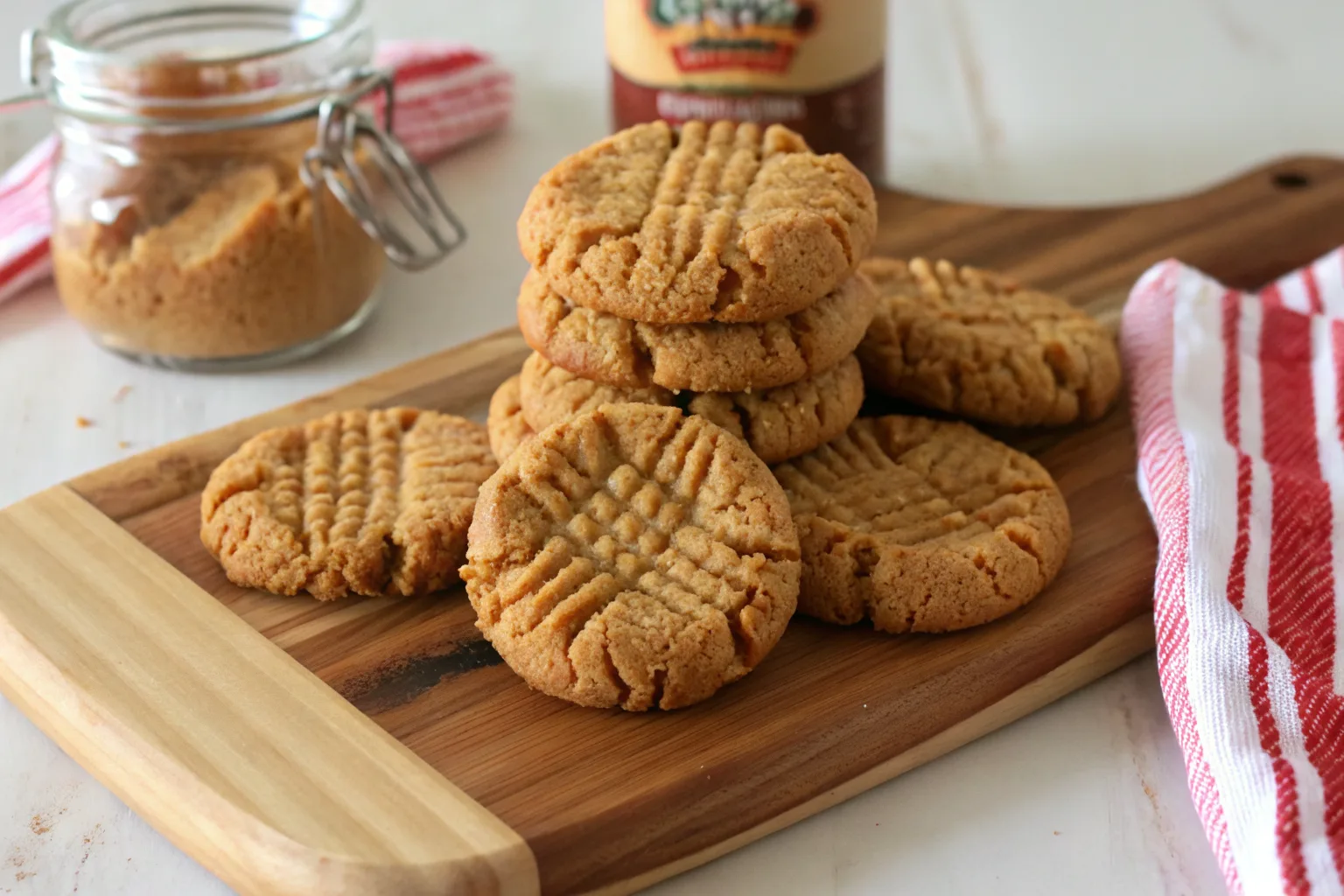 4 ingredient peanut butter cookies