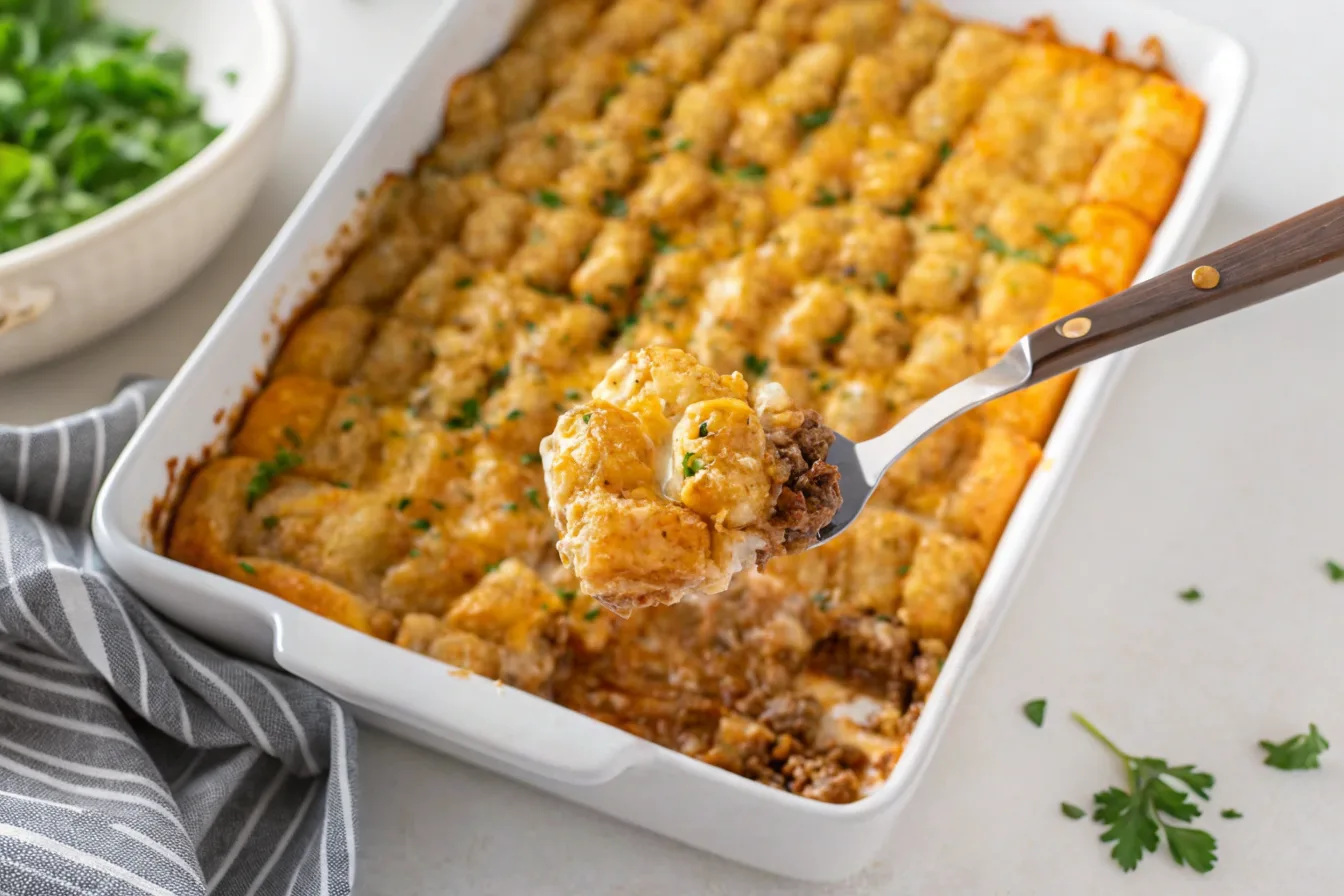 Cheeseburger Tater Tot Casserole