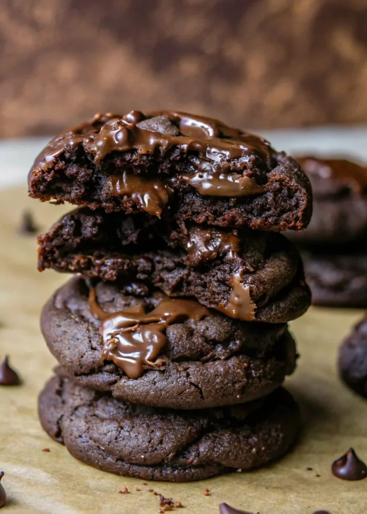 Double Chocolate Chunk Cookies