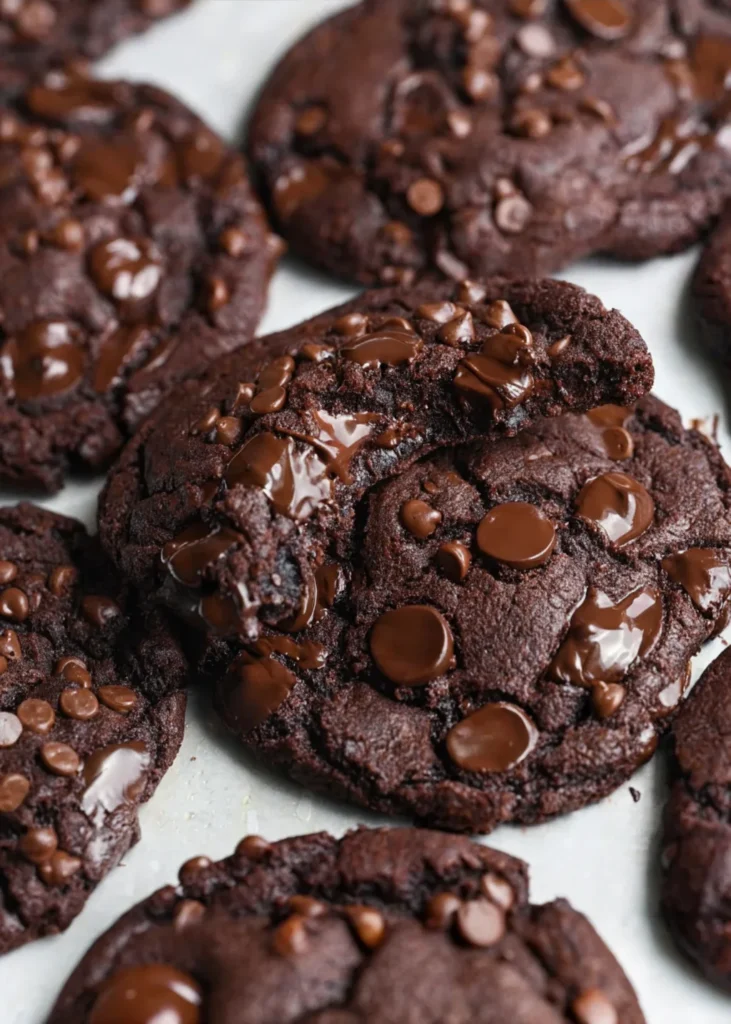 Double Chocolate Chunk Cookies